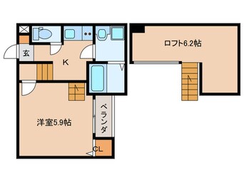 間取図 Creo高畑弐番館
