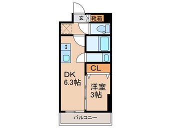 間取図 メイクスWアート名駅南Ⅲ