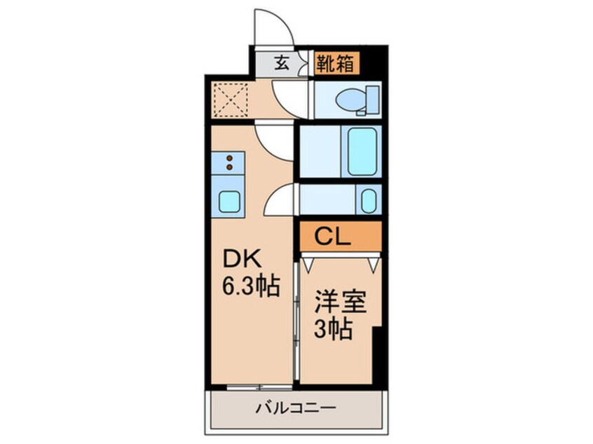 間取図 メイクスWアート名駅南Ⅲ