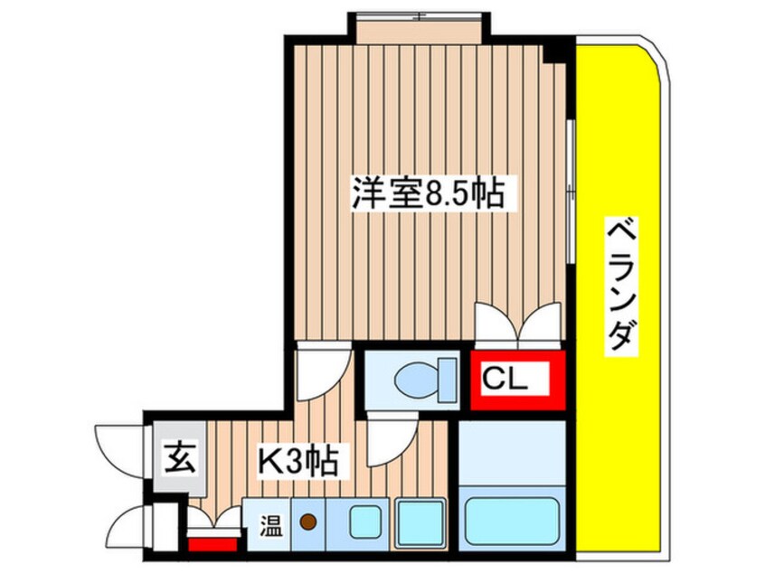 間取図 ＨＫマンション北沢　東棟