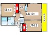 サンパティーク 2LDKの間取り