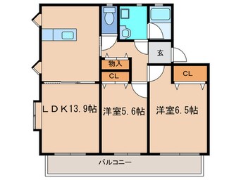 間取図 プレイン横山Ｃ