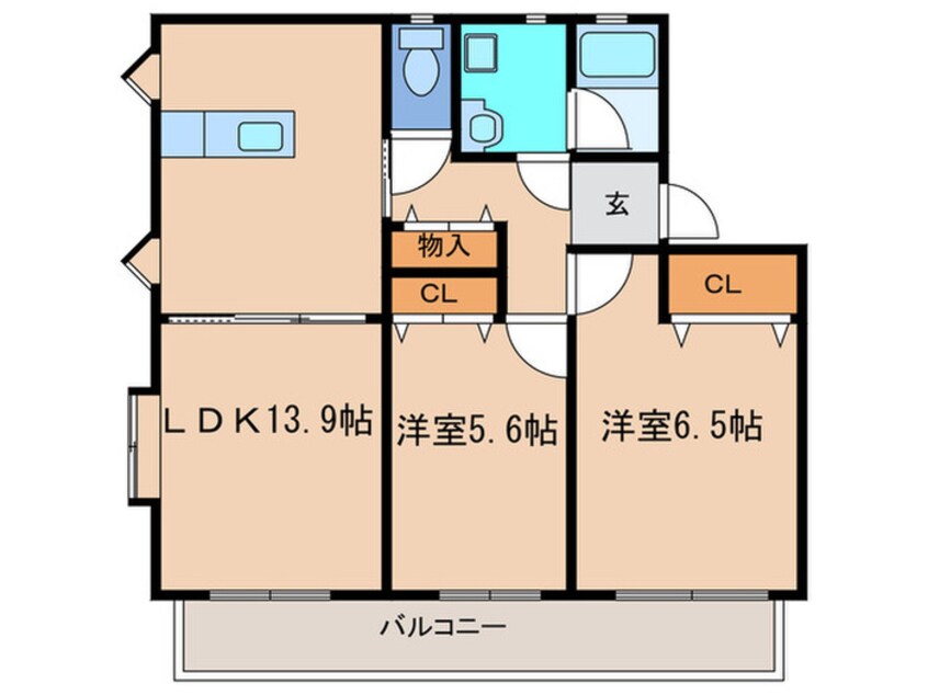 間取図 プレイン横山Ｃ