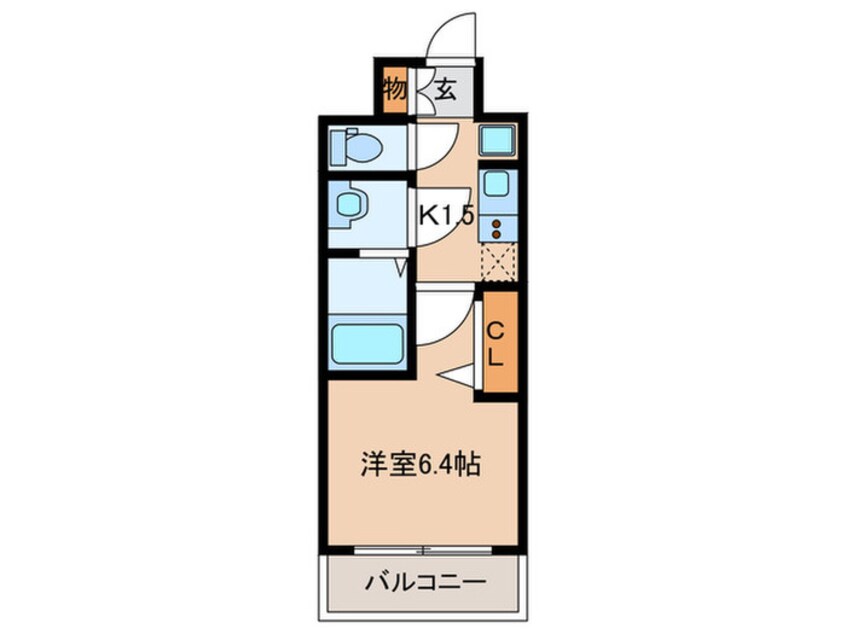 間取図 ﾌﾟﾚｻﾝｽ名駅南ｴﾃﾞｨﾌｨｽ(501)