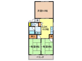 間取図 サンホ－ム愛宕