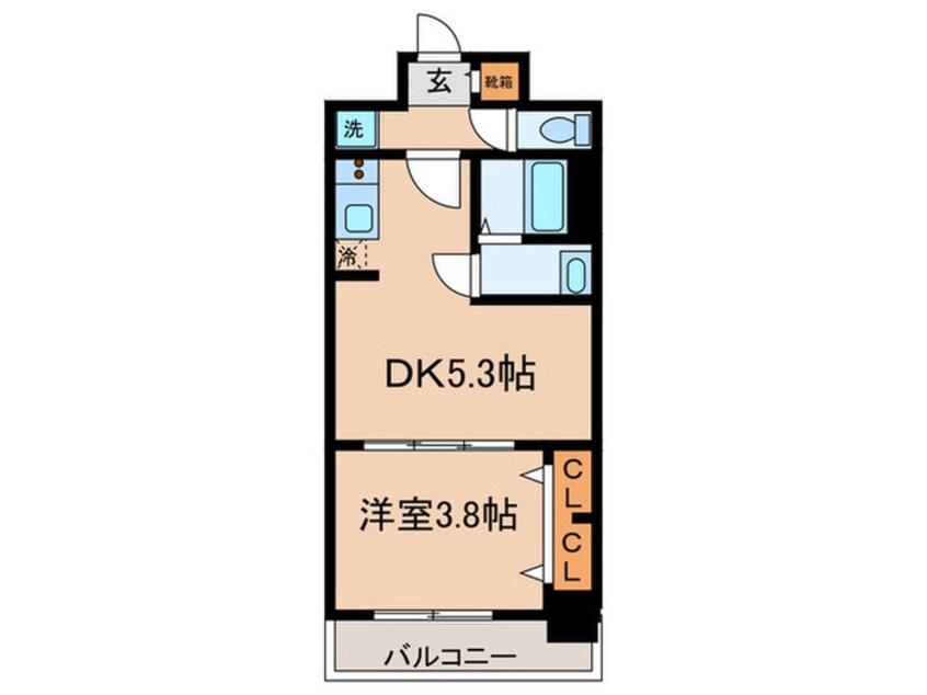 間取図 ﾌﾟﾚｻﾝｽ名駅南ｴﾃﾞｨﾌｨｽ(506)