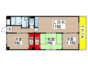 間取図 ハイネス牧