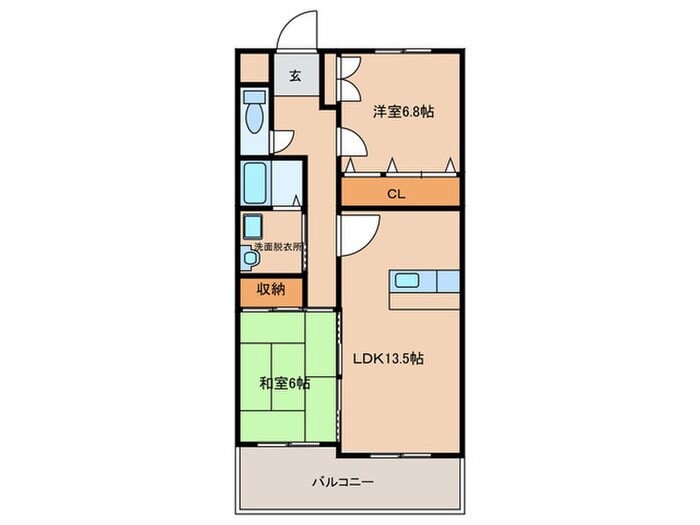 間取り図 ハイムＳ・Ｓ
