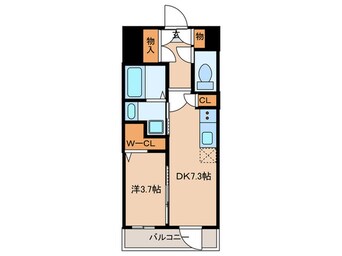 間取図 ｴｽﾃﾑｺｰﾄ名古屋TWIN EAST