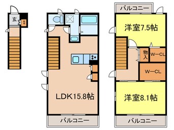 間取図 ＡＲＬＥＳ西崎