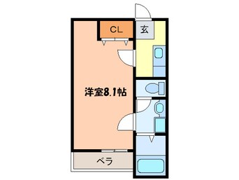 間取図 クレフラスト三吉Ⅱ