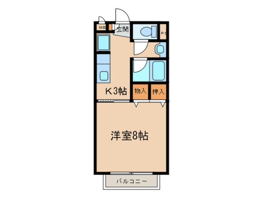 間取図 Ｓｕｒｐｌｕｓ　Ｏｎｅ本田