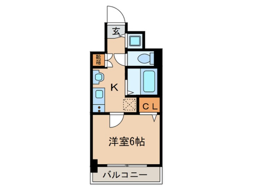 間取図 ﾌﾟﾚｻﾝｽNAGOYA桜通ﾋﾞｯｸﾞﾋﾞ-ﾄ(506)