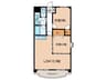 Bay Court SOUTH 2LDKの間取り