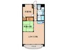 Bay Court SOUTH 2LDKの間取り