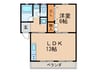 斉藤パピルス 1LDKの間取り
