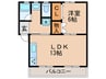 斉藤パピルス 1LDKの間取り