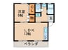 斉藤パピルス 1LDKの間取り