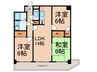 カーサ本山 3LDKの間取り