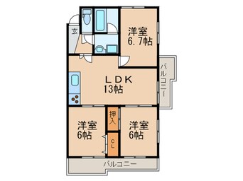 間取図 池洞マンション北棟