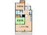池洞マンション北棟 2LDKの間取り