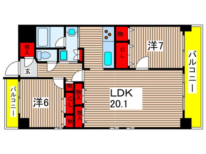 間取図 ティンガ－ラ石川橋