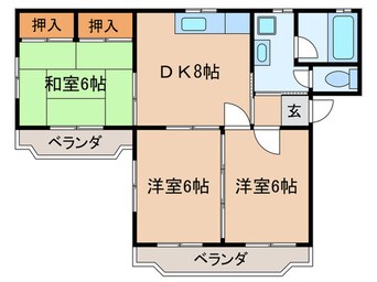 間取図 コーポクラウン