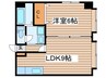 橦木ビル 1LDKの間取り