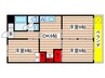 カームそうえん 3DKの間取り