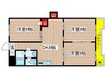 カームそうえん 3DKの間取り