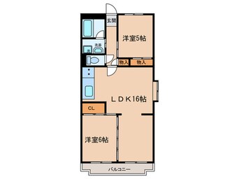 間取図 アラコハイツ