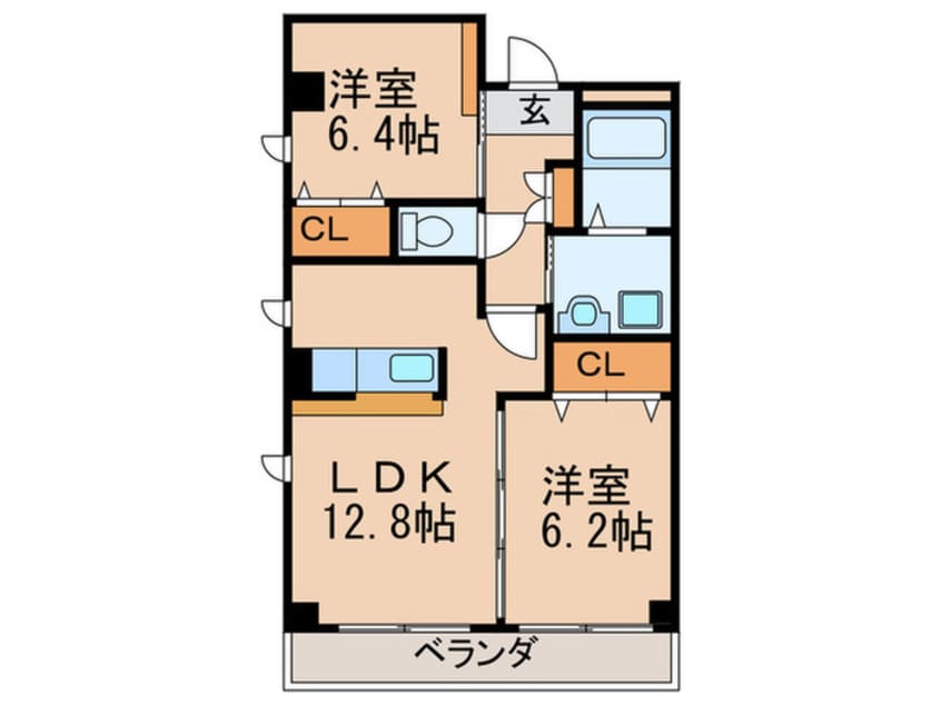 間取図 フォレストスクエア　シバタ