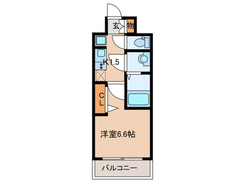 間取図 ﾌﾟﾚｻﾝｽ名駅南ｴﾃﾞｨﾌｨｽ(1408)