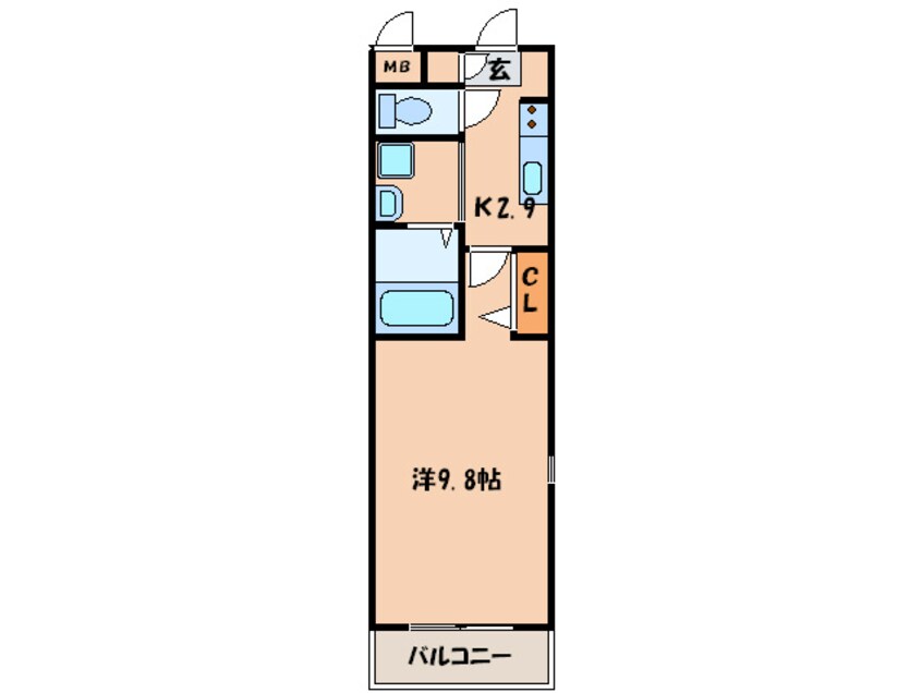間取図 ラメゾンドゥ日名中町