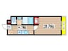 A-City瑞穂雁道 1Kの間取り