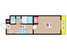 A-City瑞穂雁道 1Kの間取り
