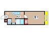A-City瑞穂雁道 1Kの間取り