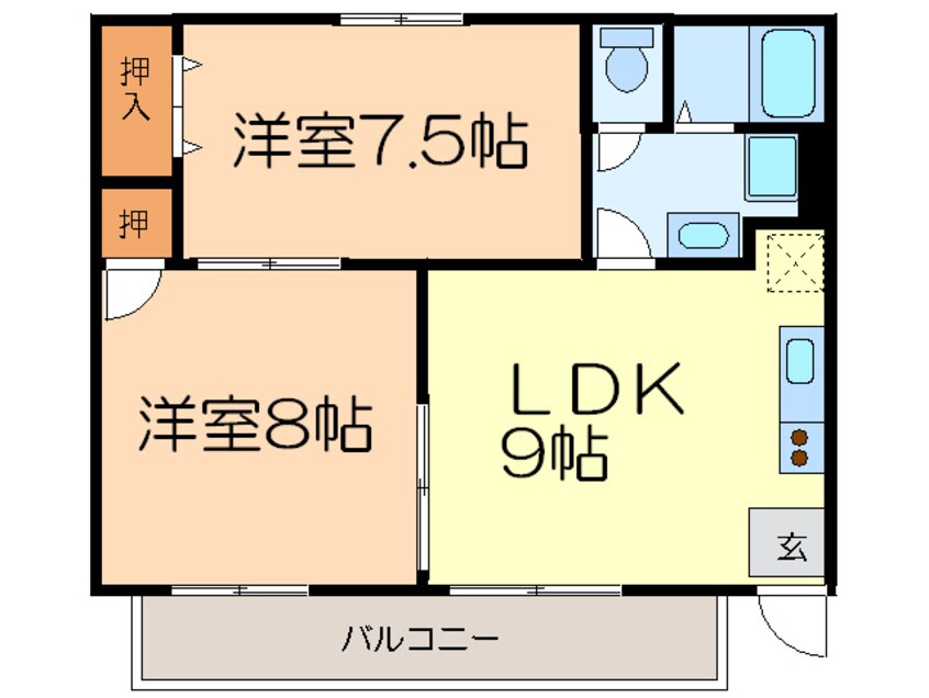 間取図 ハビテ－ション要