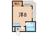 ハイツ桜ヶ丘 1Rの間取り