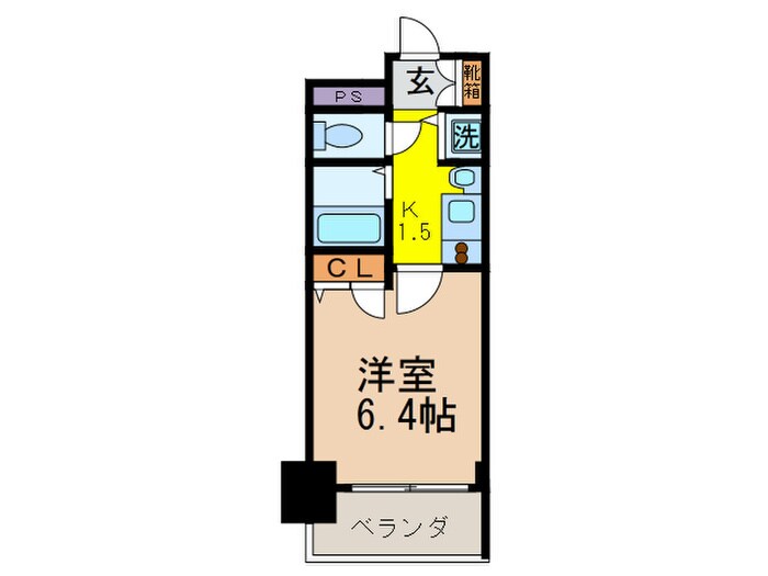 間取り図 ﾌﾟﾚｻﾝｽ大須観音駅前ｻｸｼｰﾄﾞ(407)