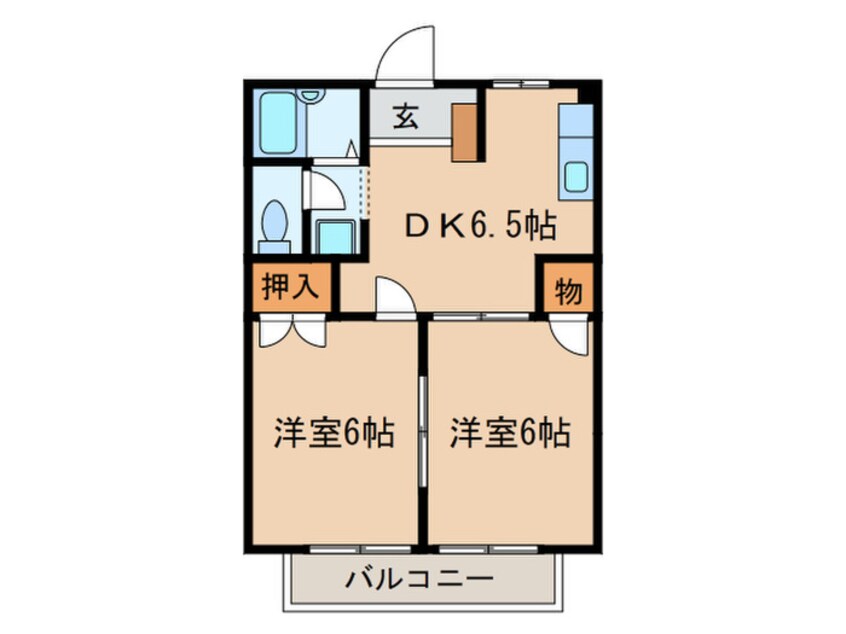 間取図 グリ－ンハイツ美濃