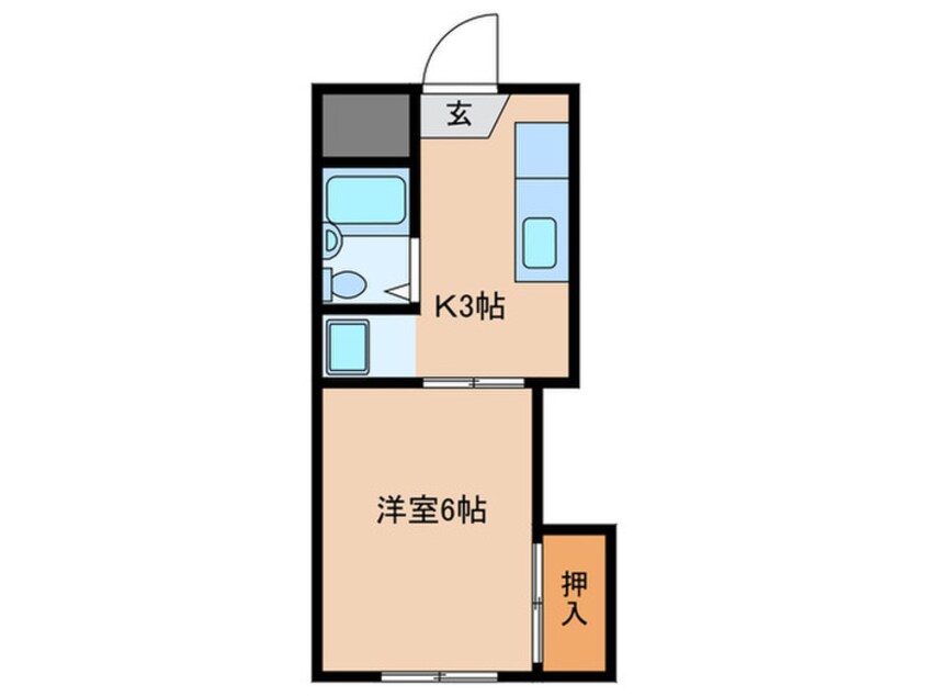 間取図 ハイライフ黒川