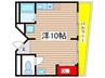 八事ベルハウス 1Rの間取り