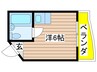 八事ベルハウス 1Rの間取り