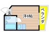 八事ベルハウス 1Rの間取り