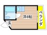 八事ベルハウス 1Rの間取り