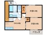 Ｔｓスクエア 2DKの間取り