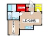 ミュゼ 1LDKの間取り
