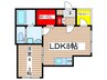 ミュゼ 1LDKの間取り