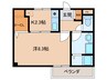 プルミエⅡ 1Kの間取り